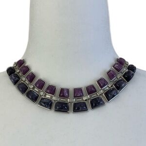 Square Tile Link Necklace